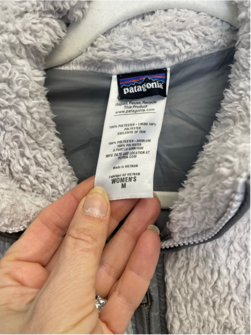 Patagonia Women's M Gray Los Gatos Fleece Jacket - Picture 3 of 8